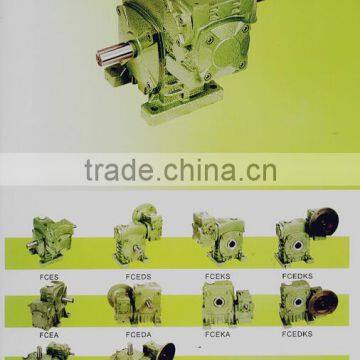 FCE series worm gearbox double stage cast iron helical worm screw gearbox