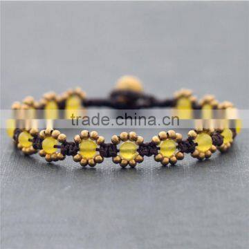 2016 wax cord flower bracelet arm string XE09-0212