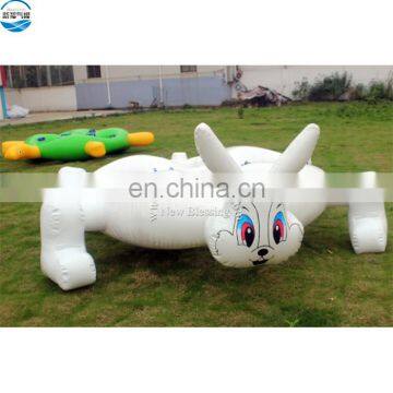 Cute inflatable Hare and Tortoise , inflatable racing sports games, racing game props for land and water game