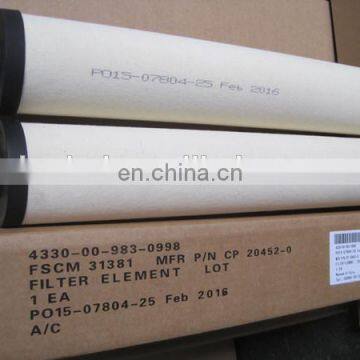 Filter Element Fluid Coalescing Filter Element 4330-00-983-0998