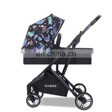 Comfortable High Landscape Sleeping Basket Convertible Newborn Carriage