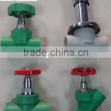 PPR pipe fittings PN 25 PPR stop valve for hot water from PPR factory