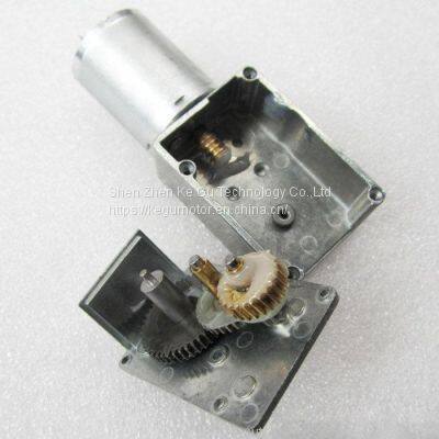 46mm Micro Worm Gearbox 12v 24v Right Angle Gear Motor dc for Coffee Machine 3246F370 2kgcm on Load 37 Rpm Gear Motor With Encoder 11ppr From Kegumotor photo-3