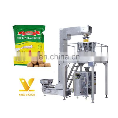 Hot selling automatic weighing chicken bouillon cube vertical packaging machine