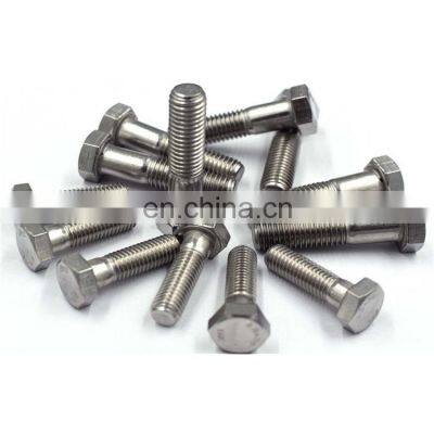 Inox 303 Stainless steel A2-70 A4-80 DIN933 ISO4014 Hex head bolt Bright Polished