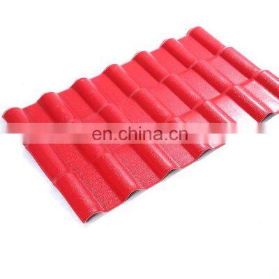 excellence Insulation Colonial Roofing PVC UPVC Spanish ASA Synthetic Resin Roof Tiles for industry villa home