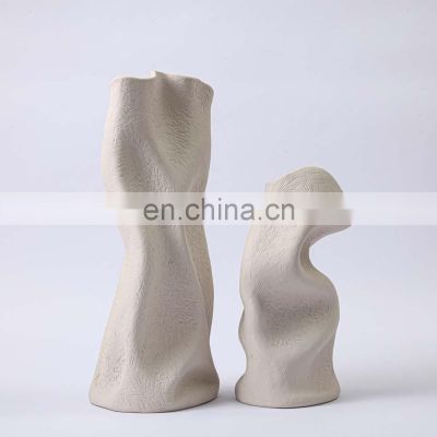 2021 Nordic Minimalism Colorful Contemporary Ceramic Art Decor Vase for Flower Arrangement