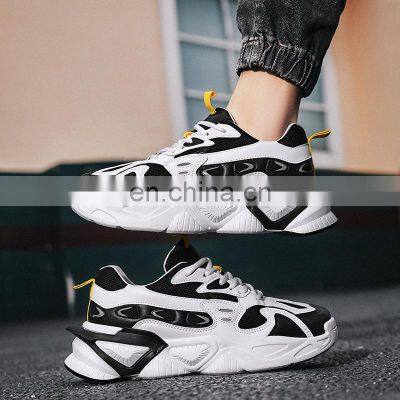 Factory Outlet 2021 Christmas New Youth Korean Thick-soled Trend Fashion Customized Mesh Casual Running Sneakers photo-5