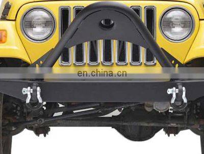 Auto Car Accessories Front Bumper With D-rings For TJ Black Front Bumper Guard For Jeep Wrangler YJ 87-06 photo-3