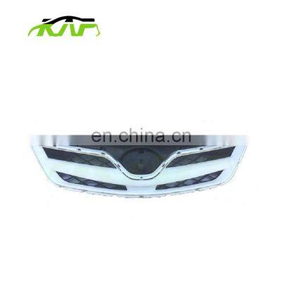 For Toyota 2010 Corolla Grille white 53114-02210 53111-02610Front Grille Front Bumper Upper Guard