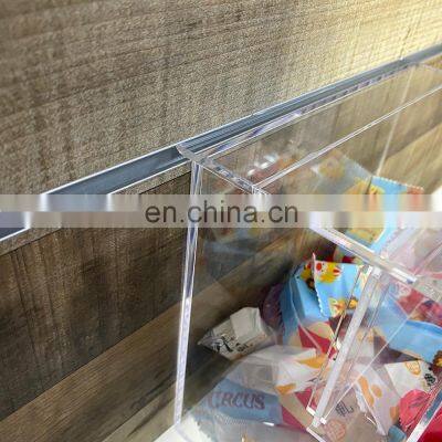 Retail Candy Store Plastic Wall Mounted Bulk Sweet Dispenser Slatwall Acrylic Candy Bins photo-5