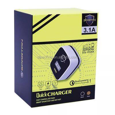 charger packaging custom paper boxes