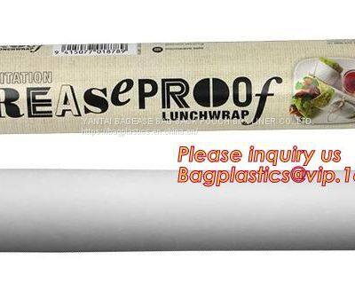 Greaseproof Food Wrap Candy Wrapping Paper,custom logo greaseproof burger wrapping parchment paper,Recyclable Printing Greaseproof