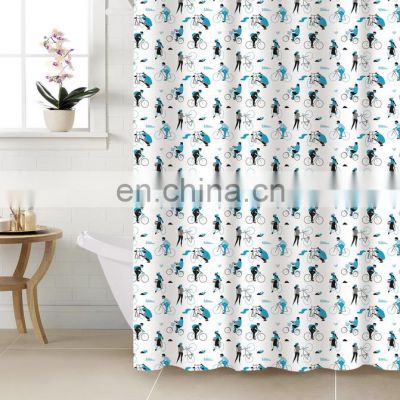 Shower curtains bathroom waterproof custom print bathroom set plastic shower curtain