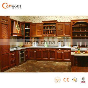 Solid Wood Kitchen Cabinet Cherry Red-kitchen cabinet wood