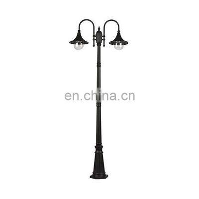 2meter 220v e27 aluminum garden lamp post classic garden light