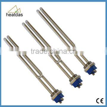Foldback stainless steel flange immersion heater for water boiler