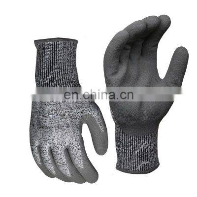 Grip Fluorescent Safety Job Gloves U2 Cooling Liner Cutter Glove Sandy Nitrile Scrub Mitts Hairy Crab Glove Fishing Diving photo-3