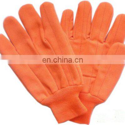 Oil and Gas Industry Men Knit Wrist Brown Jersey Cotton Construction Gloves,Warm Cotton Gloves photo-3