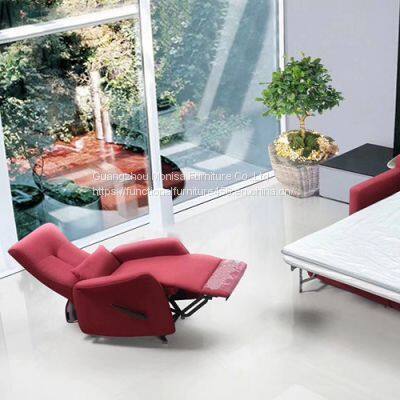 Italian-Style Capsule Sofa Single Leisure Sofa Living Room Household Manual Function Disposable Fabric Single Chair photo-2