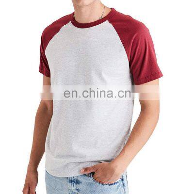 High Quality Factory Made Custom Raglan Sleeve T-Shirt For Men