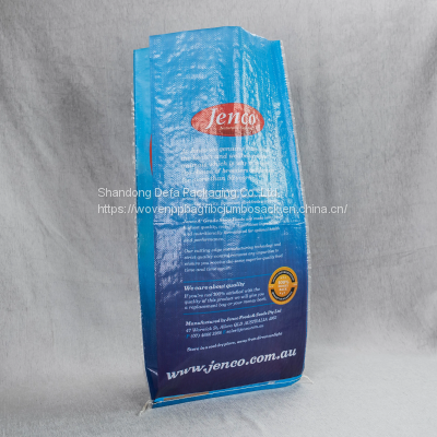 Waterproof Animal Feed Packaging Laminated PP Woven 50kg Polypropylene PP Woven Sack Bag