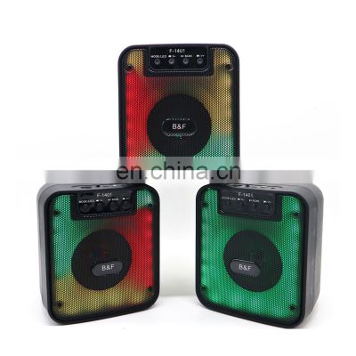 New Arrival Wireless Speaker Parlantes 5.5Inch Speaker Flame Flashing Lights Rechargeable Speaker For Outdoor