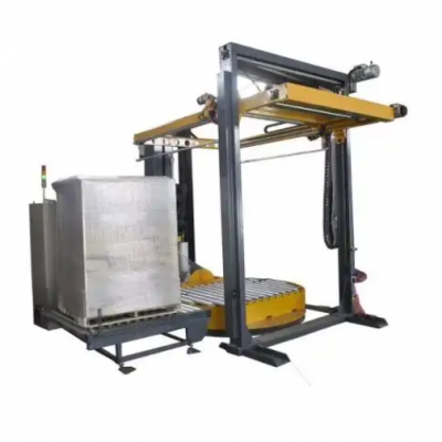 Heavy Duty PLC Control Automatic Stretch Film Pallet Wrapping Packing Machine photo-3
