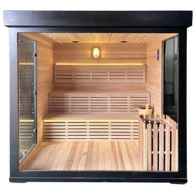 Infared Sauna, Traditional Sauna, Outdoor Sauna, Indoor Sauna With Havia Stove, Multifunction and Shower