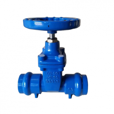 Manufactured Cast Iron Ductile Iron DN200 Socket Soft Seal Gate Valve PN10/16 Grooved End Socket Gate Valve