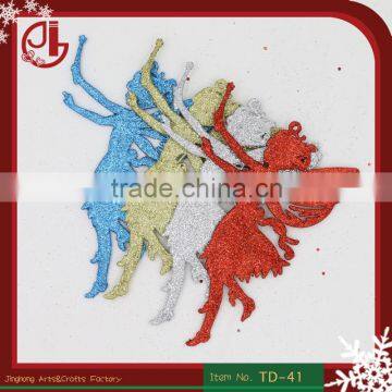 Christmas Decorating Supplies Five Colors Angel Shape Ornaments 10g Christmas Tree Hanging Decorations