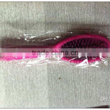 Pink hair brush,professional hair extension loop brush