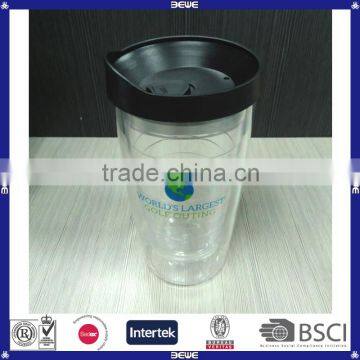 Hot sell customized double wall cheap price 32oz plastic double wall drinking tumbler