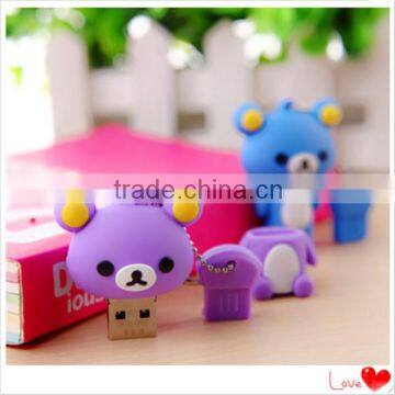 hot usb disk Cute Little Bear usb driver PVC thumb drive