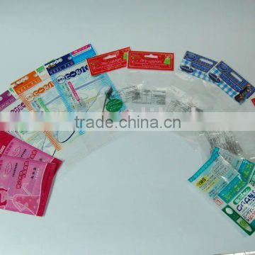 header packaging bag/opp bag with hanging header