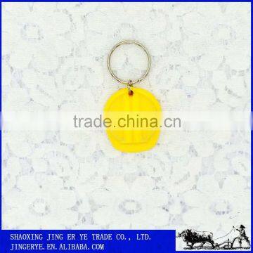 Helmet Coloured Decorative Plastic Key Chain