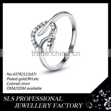 China New Year Design Jewelry Bride Silver Wedding Ring 925 Solid Silver Ring With aa cz Stone photo-5