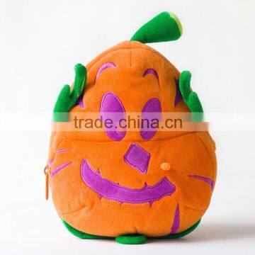 Plush Pumpkin Shape Coin Purse/Plush Toy Pumpkin Purse with 21cm high/Plush Promotional Coin Purse