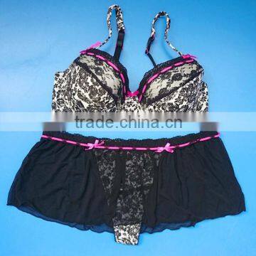 Fashion Plus Size Bra Set