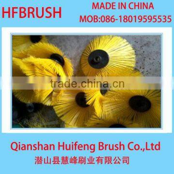 Yellow soft Nylon side broom brush