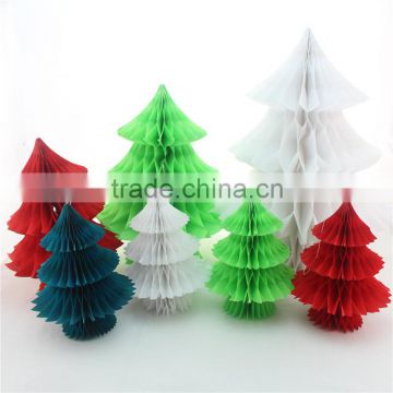 Wholesale Colorful Paper Honeycomb Tissue Paper Christmas Tree