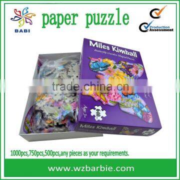 High quality paperboard puzzle