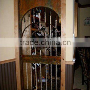 Wrought Iron Decorative Wine Cellar Door,customized Size photo-2
