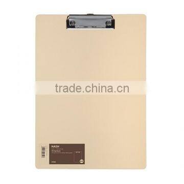 China Supplier PP plastic file bags/double sides clip board, plastic file cover for restaurant use