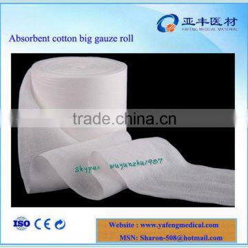 Cotton jumbo high quality gauze roll