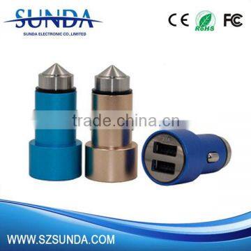 Input 12V 24V DC Output 5V 2.1A Double Usb Ports Portable Car Charger photo-3