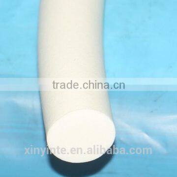 Soft rubber strip circular white silicone rubber foam strips