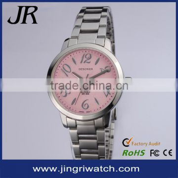 high quality stainless steel women lady watch custom logo 5 colors for you choose