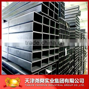 30x50mm galvanized rectangle steel tube hollow section manufacturer in Tianjin