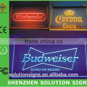2015 Fashionable Hanging Led Acrylic Sign Board photo-5
